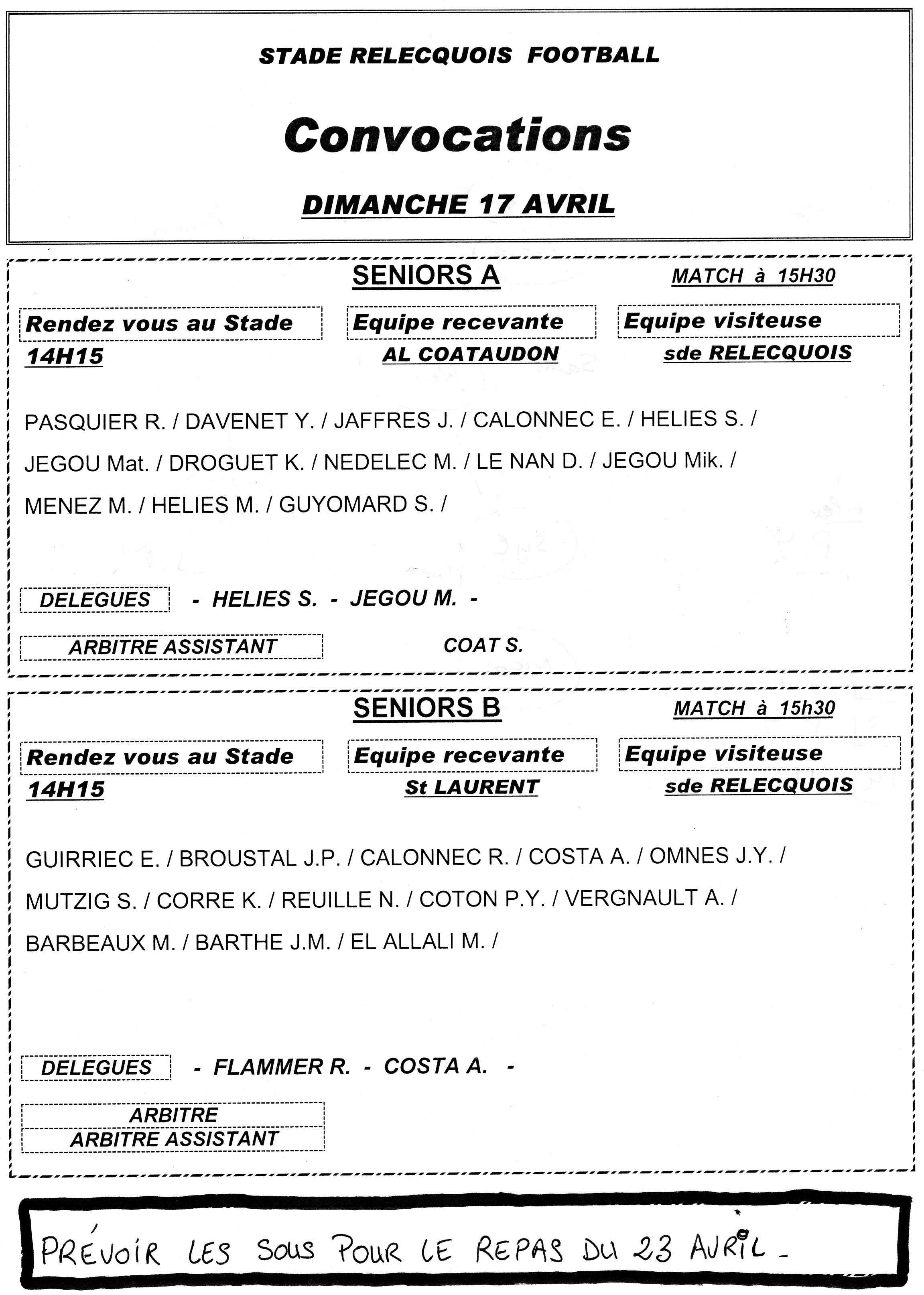 Modele Convocation Formation